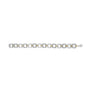 Diamond Accent Open Box Link Bracelet in Two-Tone Sterling Silver, photo 4