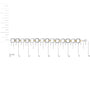 Diamond Accent Open Box Link Bracelet in Two-Tone Sterling Silver, photo 5