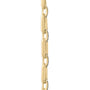 Collar de eslabones octagonales gruesos con diamantes de 1/4 ct. p.t. en vermeil de oro, foto 4