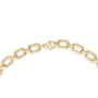 Collar de eslabones octagonales gruesos con diamantes de 1/4 ct. p.t. en vermeil de oro, foto 6