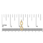 Diamond Accent Bold Oval Link Earrings in Gold Vermeil, photo 5