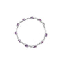 Pulsera tenis de eslabones con amatista de talla cojín de 7 mm y diamantes en plata de ley, foto 4