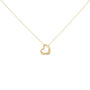 Collar con colgante de corazón con detalle de diamante en vermeil de oro, foto 1
