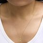 Collar con colgante de corazón con detalle de diamante en vermeil de oro, foto 3