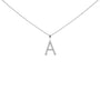 Diamond Accent A-Z Initial Pendant Necklace in Sterling Silver, photo 26