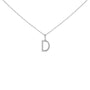 Diamond Accent A-Z Initial Pendant Necklace in Sterling Silver, photo 23