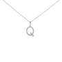 Diamond Accent A-Z Initial Pendant Necklace in Sterling Silver, photo 10
