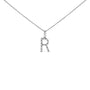 Diamond Accent A-Z Initial Pendant Necklace in Sterling Silver, photo 9