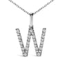 Diamond Accent A-Z Initial Pendant Necklace in Sterling Silver, photo 30