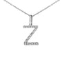 Diamond Accent A-Z Initial Pendant Necklace in Sterling Silver, photo 27