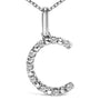 Diamond Accent A-Z Initial Pendant Necklace in Sterling Silver, photo 50