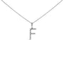 Diamond Accent A-Z Initial Pendant Necklace in Sterling Silver, photo 21