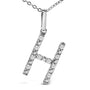 Diamond Accent A-Z Initial Pendant Necklace in Sterling Silver, photo 45