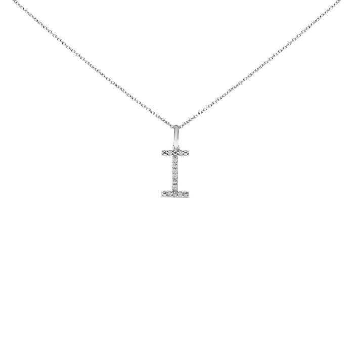 Diamond Accent A-Z Initial Pendant Necklace in Sterling Silver, photo 18