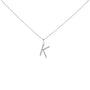 Diamond Accent A-Z Initial Pendant Necklace in Sterling Silver, photo 16