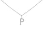 Diamond Accent A-Z Initial Pendant Necklace in Sterling Silver, photo 11