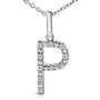 Diamond Accent A-Z Initial Pendant Necklace in Sterling Silver, photo 37