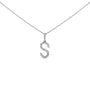 Diamond Accent A-Z Initial Pendant Necklace in Sterling Silver, photo 8
