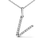 Diamond Accent A-Z Initial Pendant Necklace in Sterling Silver, photo 31