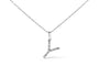Diamond Accent A-Z Initial Pendant Necklace in Sterling Silver, photo 2