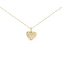 1/10 Ct. T.W. Diamond Bold Heart Pendant Necklace in Gold Vermeil, photo 1