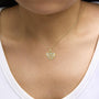 1/10 Ct. T.W. Diamond Bold Heart Pendant Necklace in Gold Vermeil, photo 3