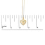 1/10 Ct. T.W. Diamond Bold Heart Pendant Necklace in Gold Vermeil, photo 5