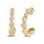 Diamond Accent Bold Earrings in Gold Vermeil, photo 2