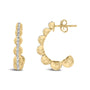 Diamond Accent Bold Earrings in Gold Vermeil, photo 4