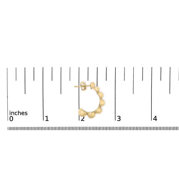 Diamond Accent Bold Earrings in Gold Vermeil, photo 5