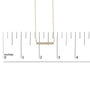 Diamond Accent Bar Pendant Necklace in Yellow Gold Vermeil, photo 5