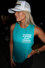 Chasing Puppies is My Cardio Women's Sleeveless Tank in mermaid