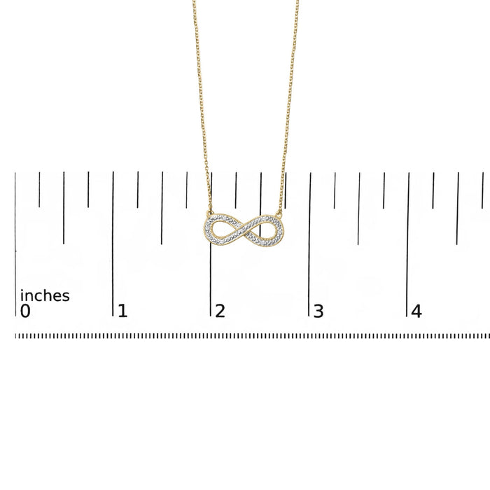 Diamond Accent Infinity Pendant Necklace in Gold Vermeil, photo 5