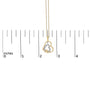 Diamond Accent Open Entwined Double Heart Pendant Necklace in Gold Vermeil, photo 5