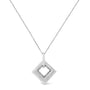 Collar con colgante en forma de cometa con detalle de diamante pavé en plata de ley, foto 2