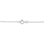 Prong-Set Diamond Accent Satin Finished Double Circle Pendant Necklace in Sterling Silver, photo 5