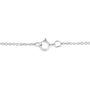 Collar con colgante de llave, corazón y candado con detalle de diamante pavé y de bisel en plata de ley, foto 5