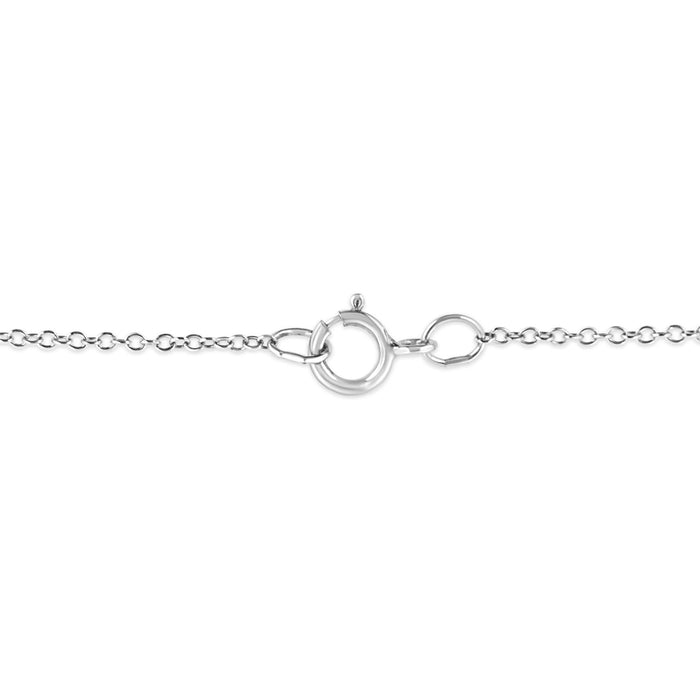 Collar con colgante de estrella de mar calada con detalle de diamante de garras en plata de ley, foto 5