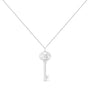 Diamond Accent Zodiac Key Pendant Necklace in Sterling Silver, photo 13