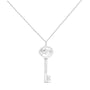 Diamond Accent Zodiac Key Pendant Necklace in Sterling Silver, photo 12