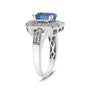 Diamond Accent and 8X6 mm Emerald-Cut Blue Topaz Ring in Sterling Silver, photo 5