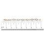 1/10 Ct. T.W. Diamond Oval Link Bracelet in Gold Vermeil, photo 5