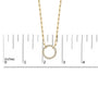 1/10 Ct. T.W. Diamond Paperclip Chain Circle Pendant Necklace in Gold Vermeil, photo 5