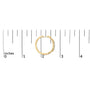 Aretes de aro de clip con diamantes de 1/10 ct. p.t. en vermeil de oro, foto 5