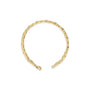 Pulsera de eslabones de pantera con diamantes de 1/7 ct. p.t. en vermeil de oro, foto 4