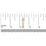 1/10 Ct. T.W. Diamond Bold Disc Link Earrings in Gold Vermeil, photo 5