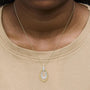 1/10 Ct. T.W. Diamond Bold Bead Pendant Necklace in Gold Vermeil, photo 3