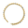1/5 Ct. T.W. Diamond Bold Dome Bead Link Bracelet in Gold Vermeil, photo 4