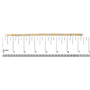 1/5 Ct. T.W. Diamond Bold Dome Bead Link Bracelet in Gold Vermeil, photo 5