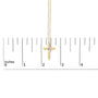 Diamond Accent Tapered Cross Pendant Necklace in Gold Vermeil, photo 5